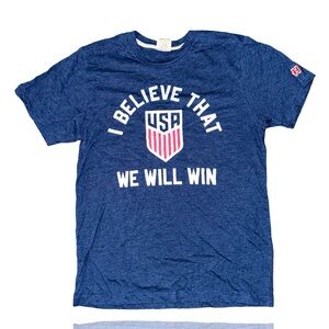 Homage: USMNT Soccer Logo Vintage Style Tee: Adult Small: Pulisic